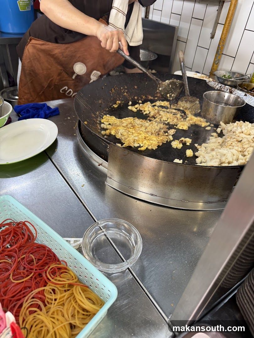 Cooking in a kitchen