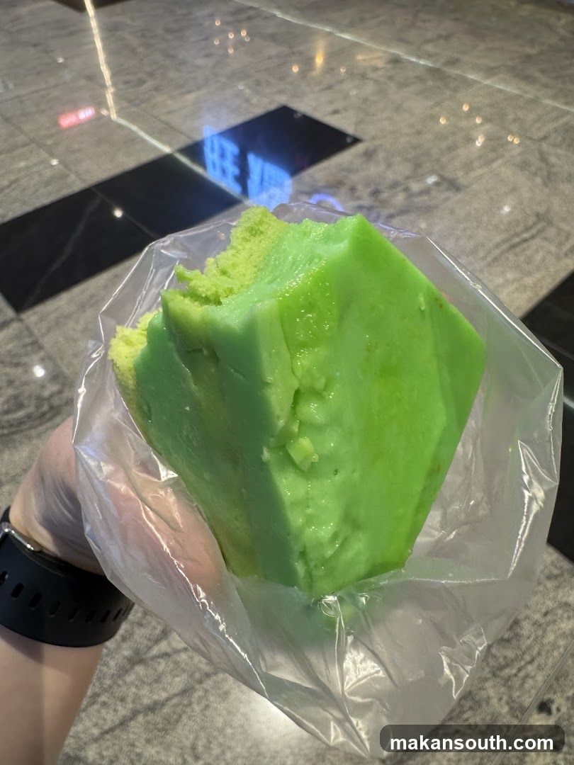 Green Dessert in Plastic Bag