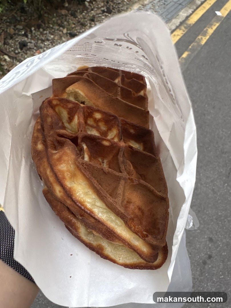 Waffle in Paper Bag