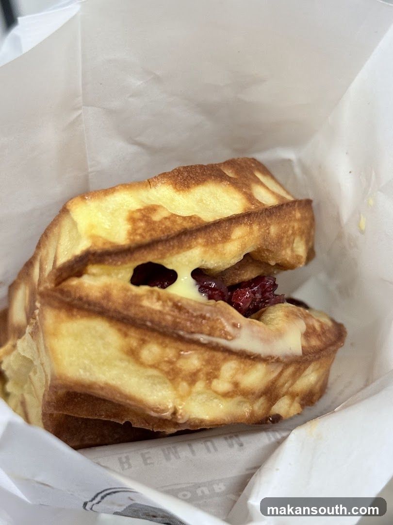 Cranberry and Cheese Waffle Sandwich