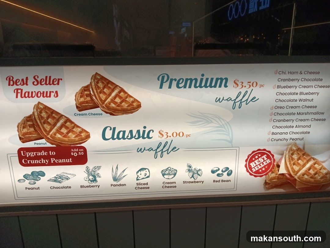 Waffle Menu Board