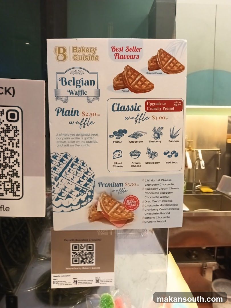 Belgian Waffle Menu Board