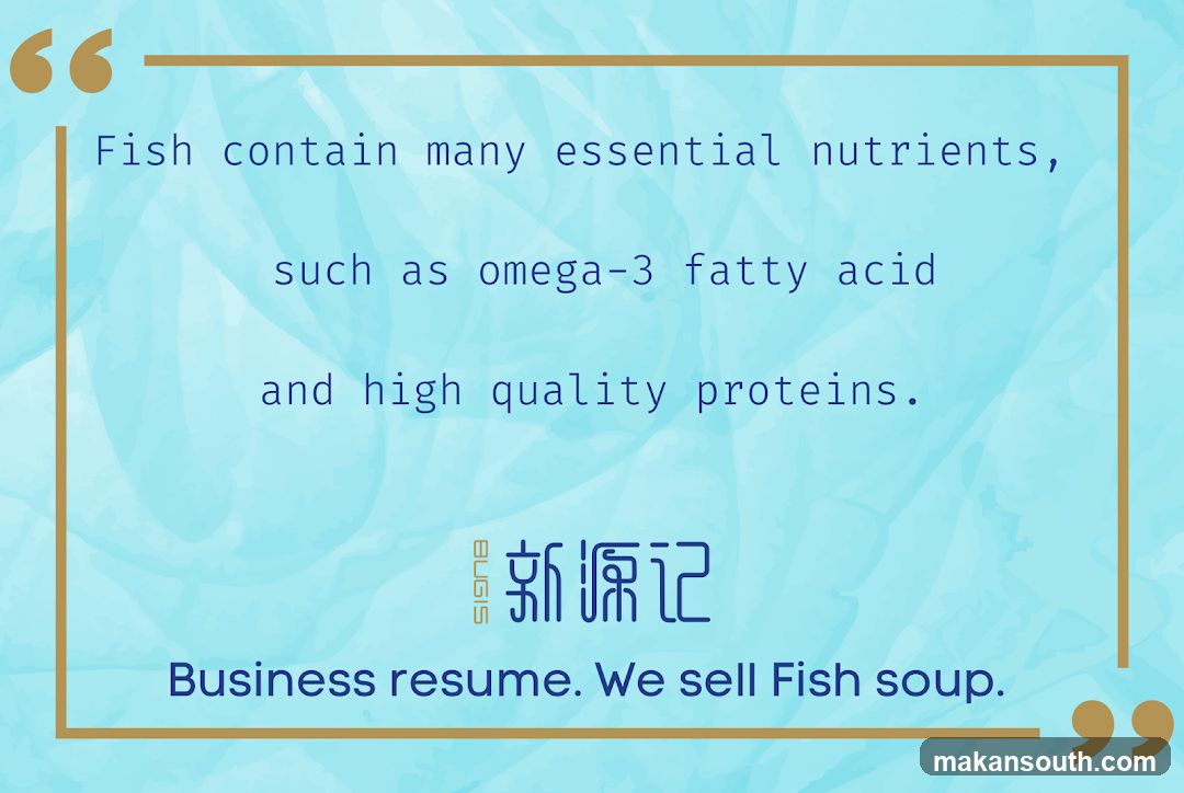 Fish Nutrition Advertisement