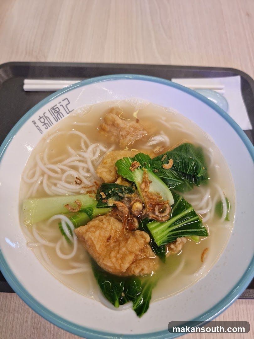 Noodle Bowl with Broth and Vegetables