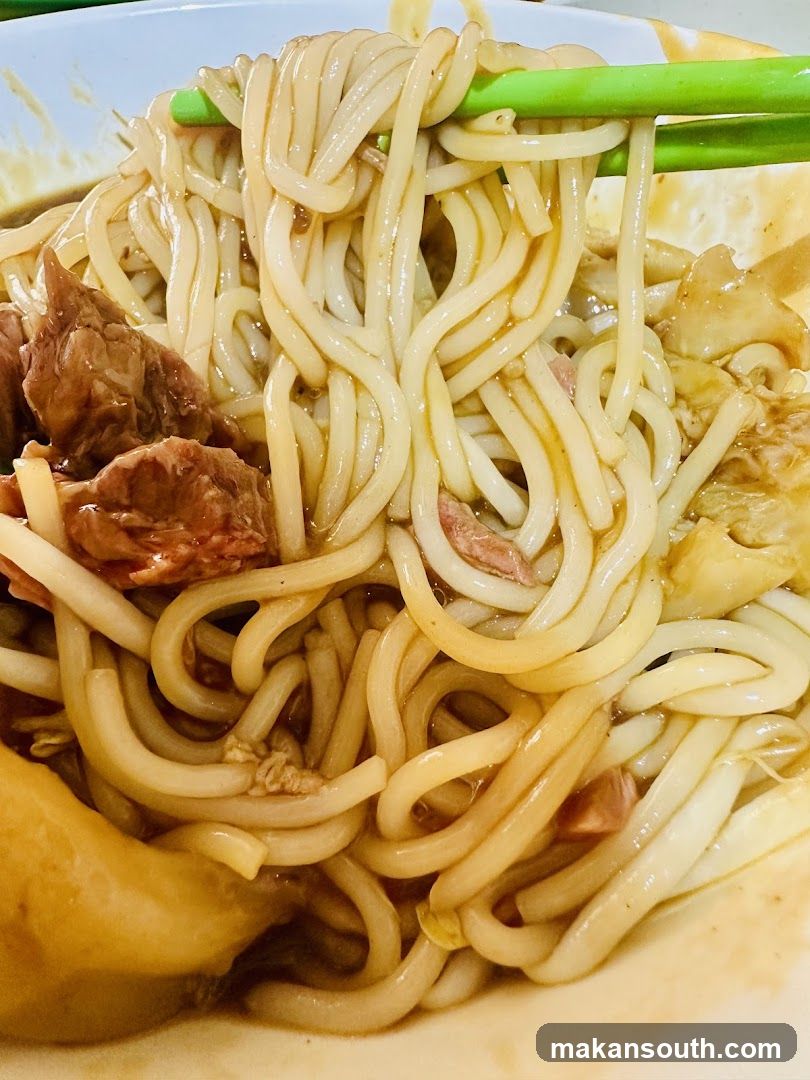 Noodle Dish with Chopsticks