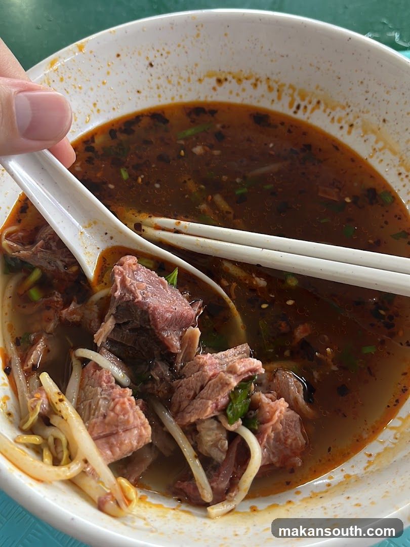 Bowl of Beef Noodle Soup