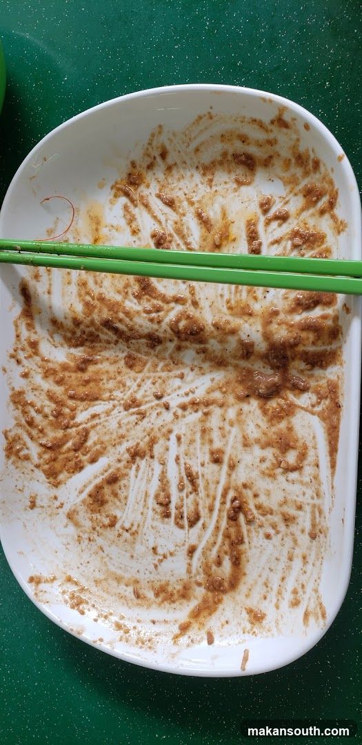 Empty Bowl with Food Remains