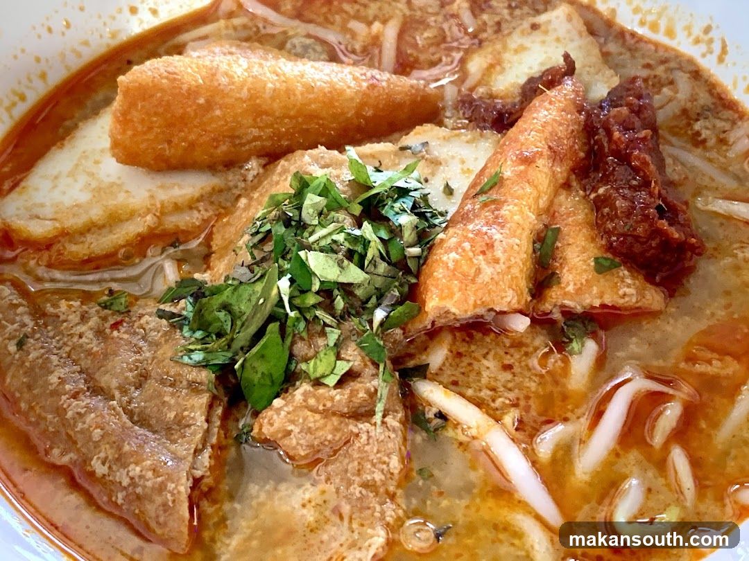 Lemongrass Noodle Soup with Fried Dough and Tofu