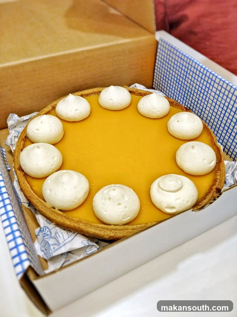 Pumpkin Tart with Meringue Kisses