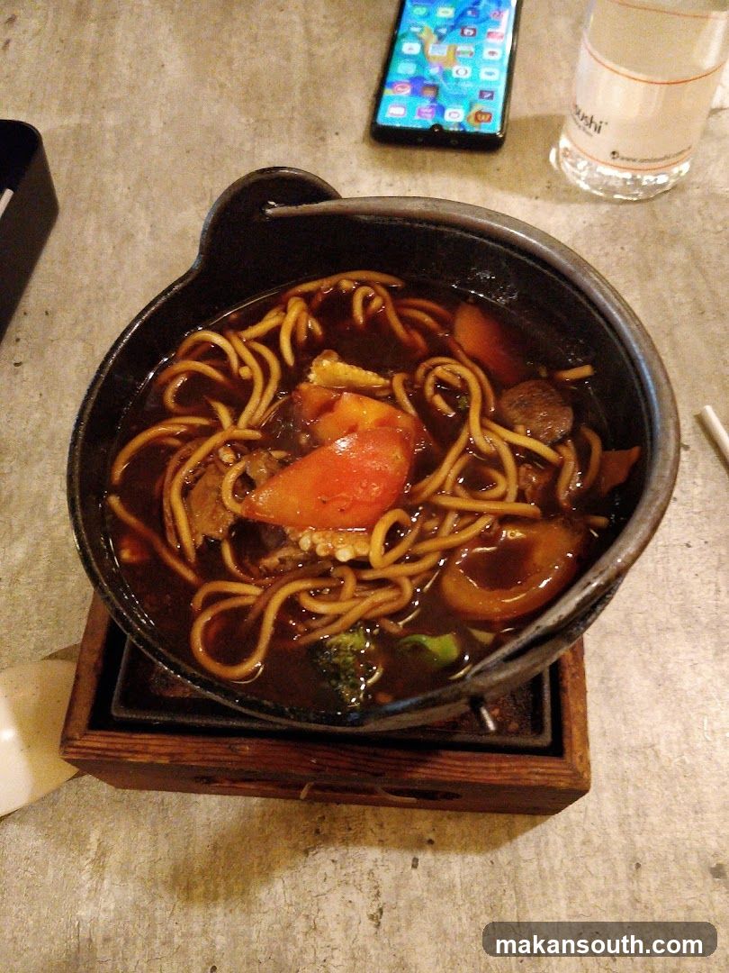 Noodle Bowl with Broth and Vegetables