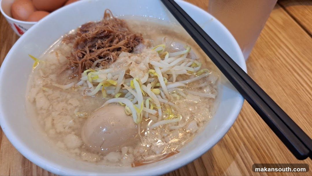 Ramen Bowl with Bean Sprouts and Egg