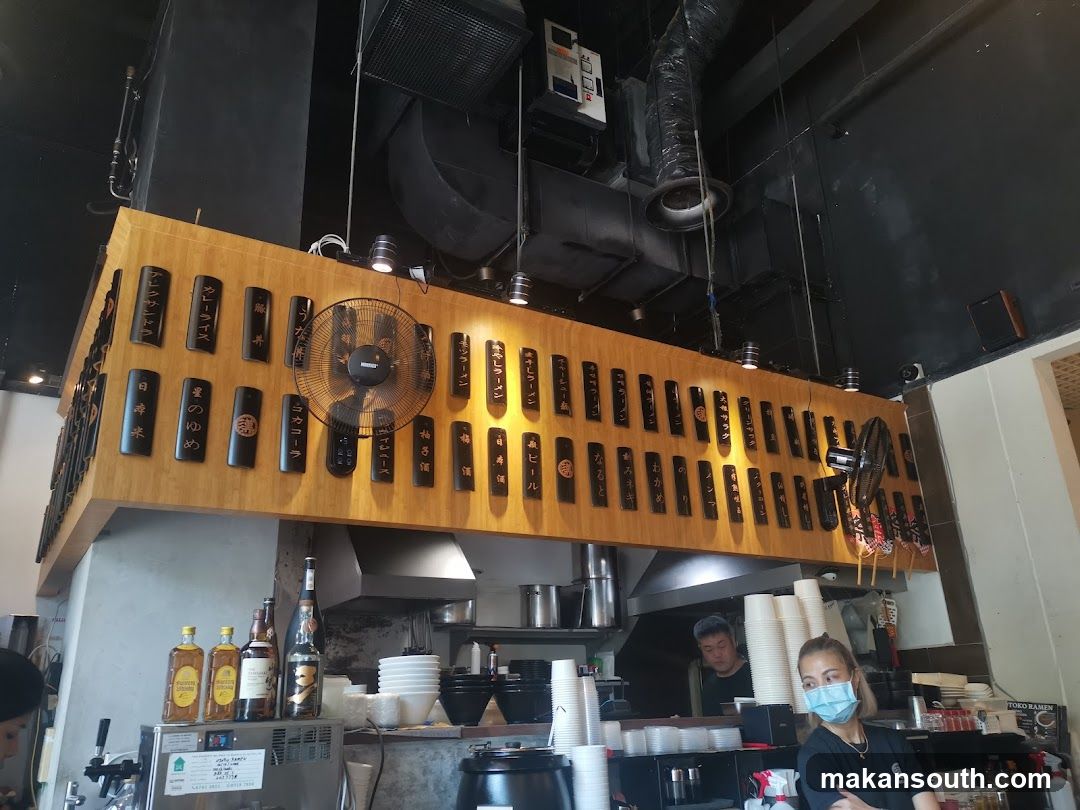 Restaurant Interior with Menu Board