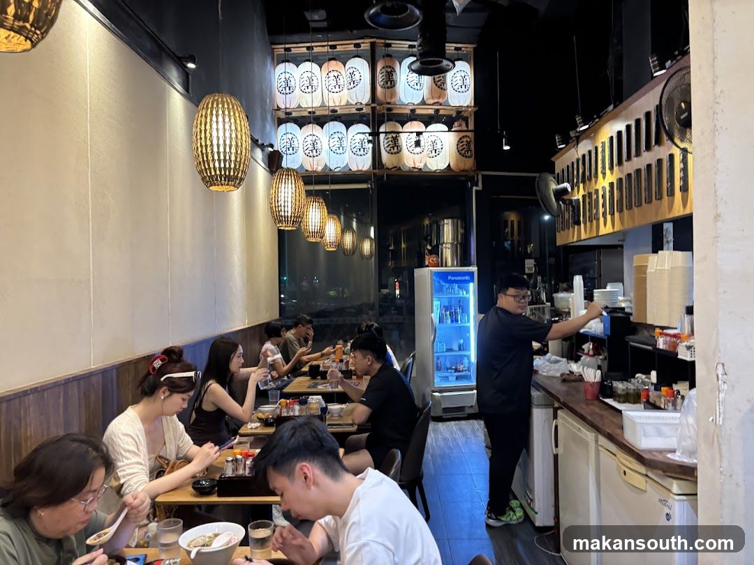 Dining Interior with Staff and Patrons