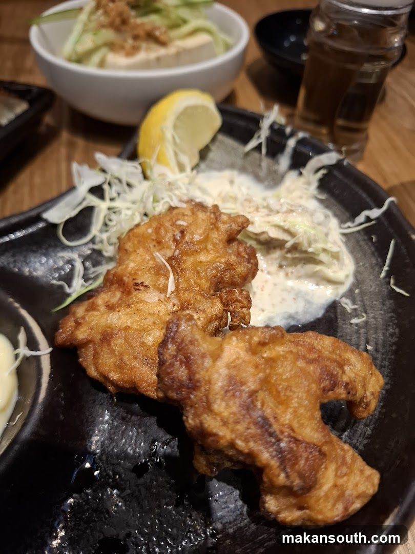 Fried Fish with Sauce and Salad