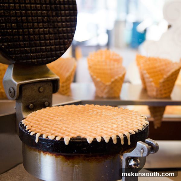 Waffle Cone Making Process