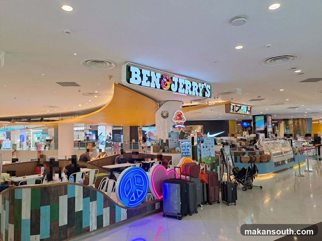 Ben & Jerry's Ice Cream Shop Interior