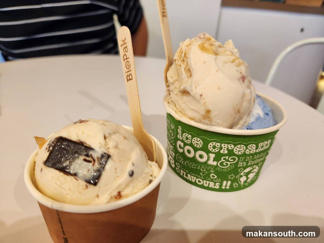 Ice Cream Cups with Biopak Spoons