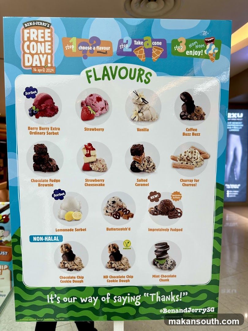 Ben & Jerry's Free Cone Day Flyer