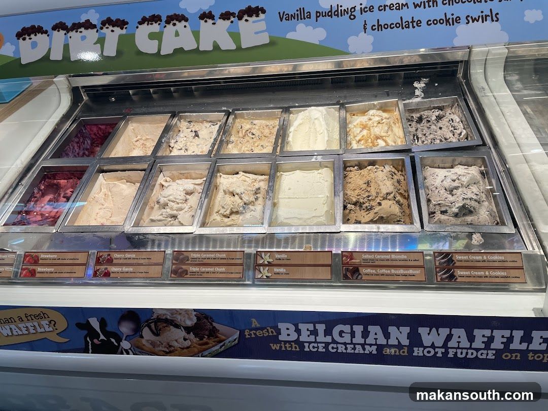 Dirt Cake Ice Cream Display