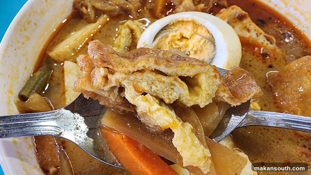 Curry Laksa with Egg and Vegetables