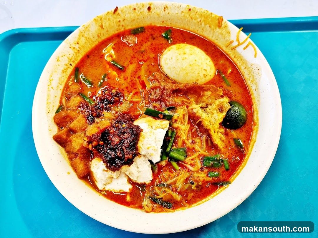 Curry Noodle Bowl with Egg and Tofu