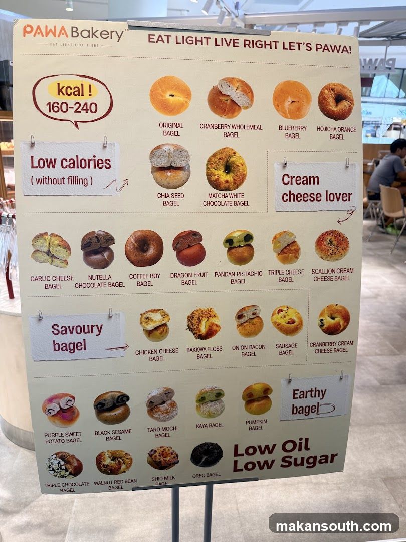 PAWA Bakery Menu Board