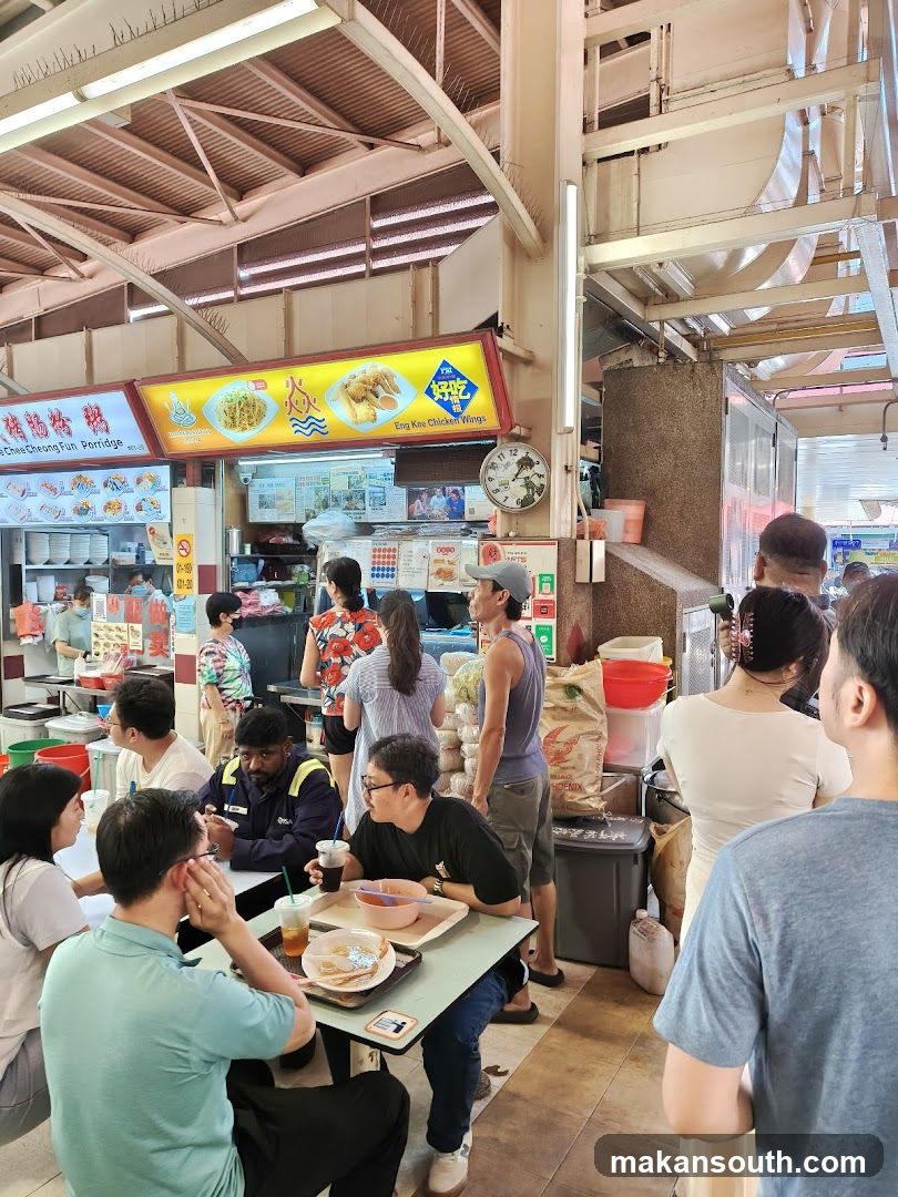 Food Stall Interior Scene