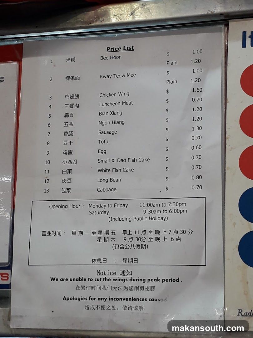 Price List Menu Board