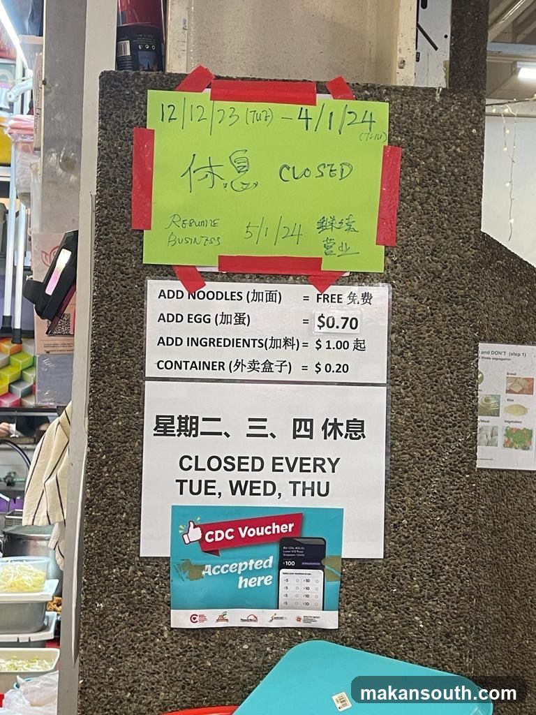 Market Stall Signage