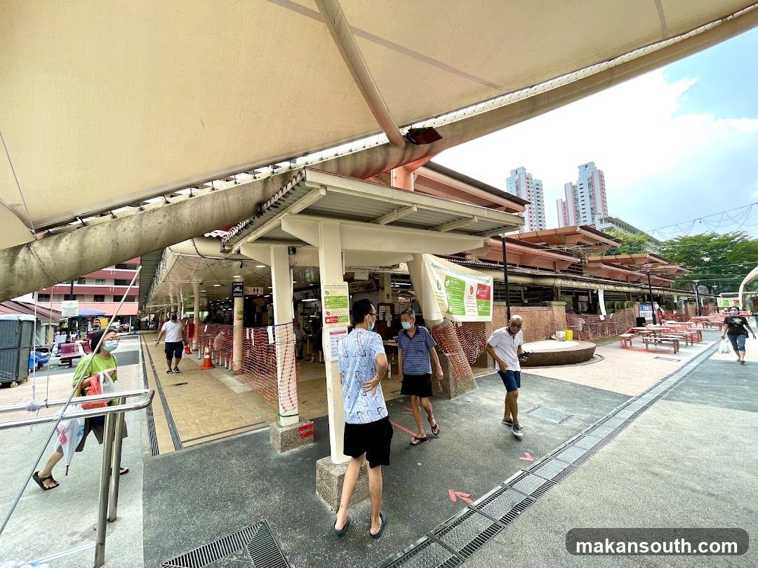 Market Entrance with People
