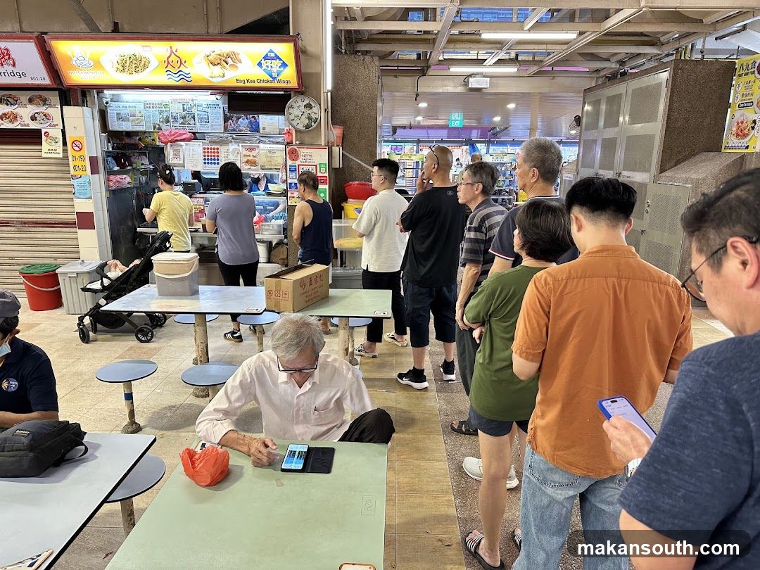 Food Stall Queue Scene