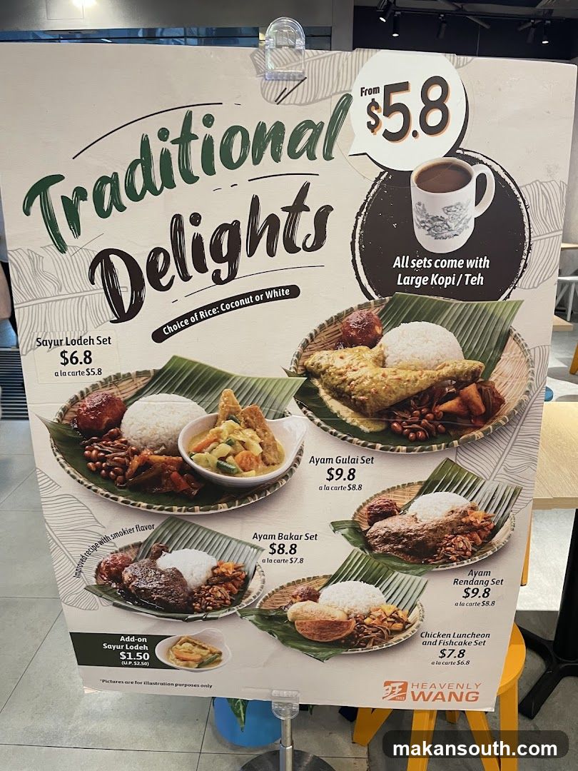 Traditional Delights Menu Board