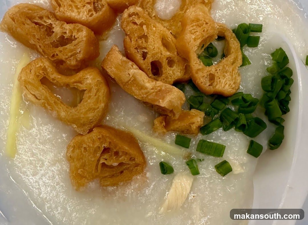 Congee with Fried Dough and Scallions