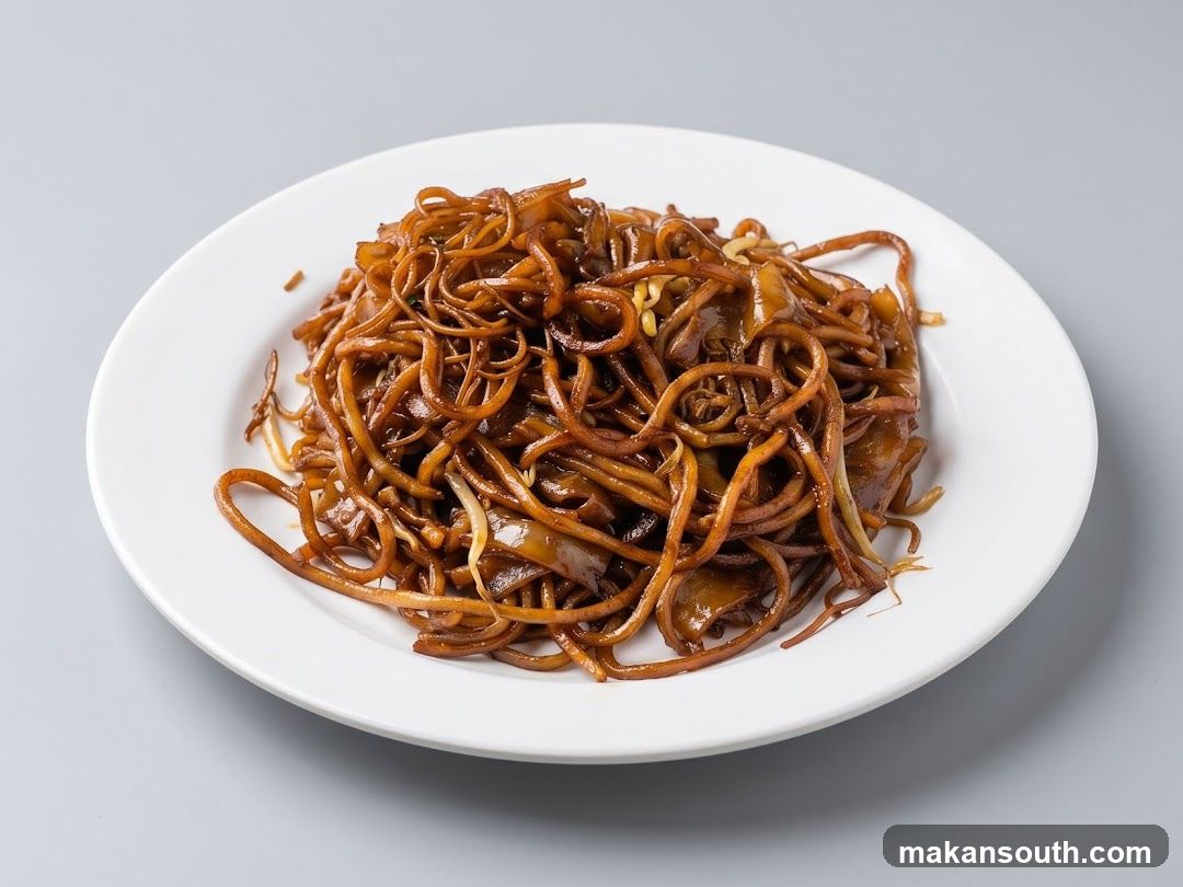 Stir-fried noodles with sauce