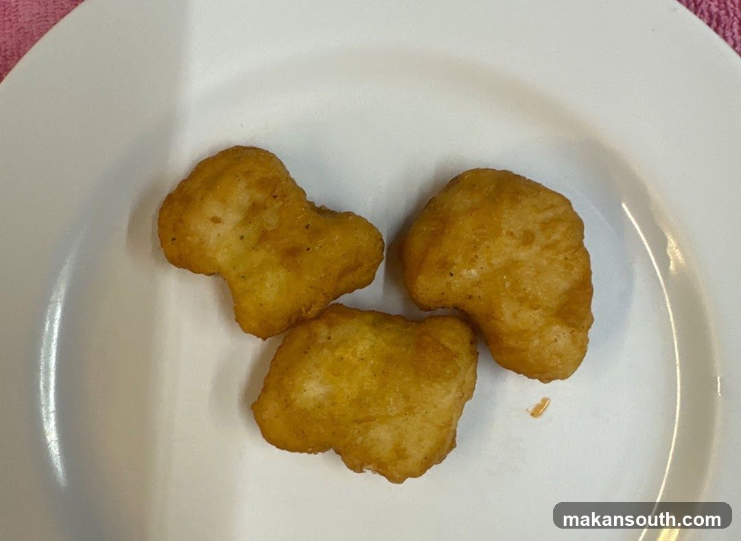 Fried Chicken Nuggets on a Plate