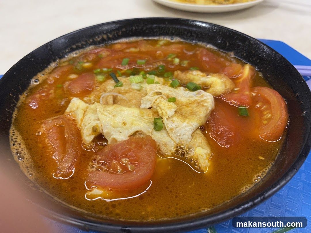 Tomato Egg Soup with Green Onions
