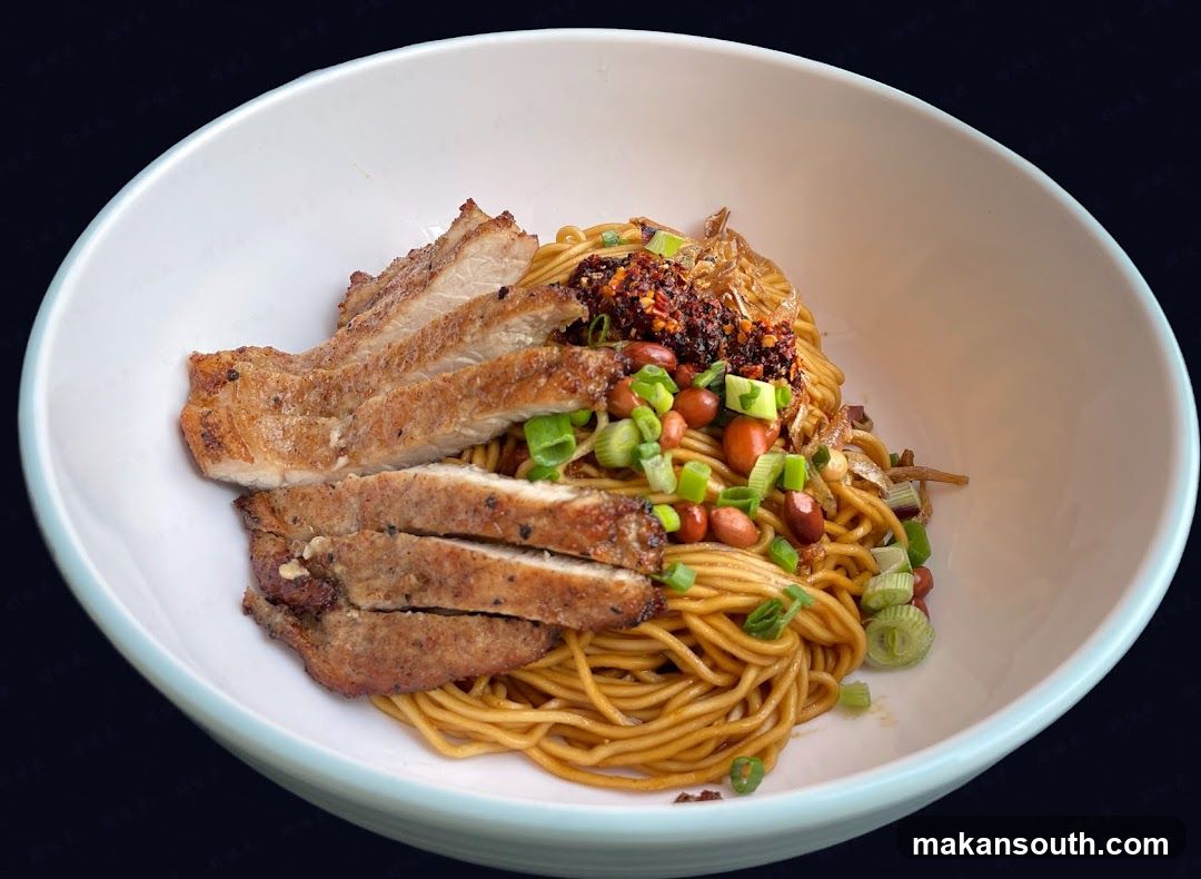 Noodle Dish with Meat and Toppings