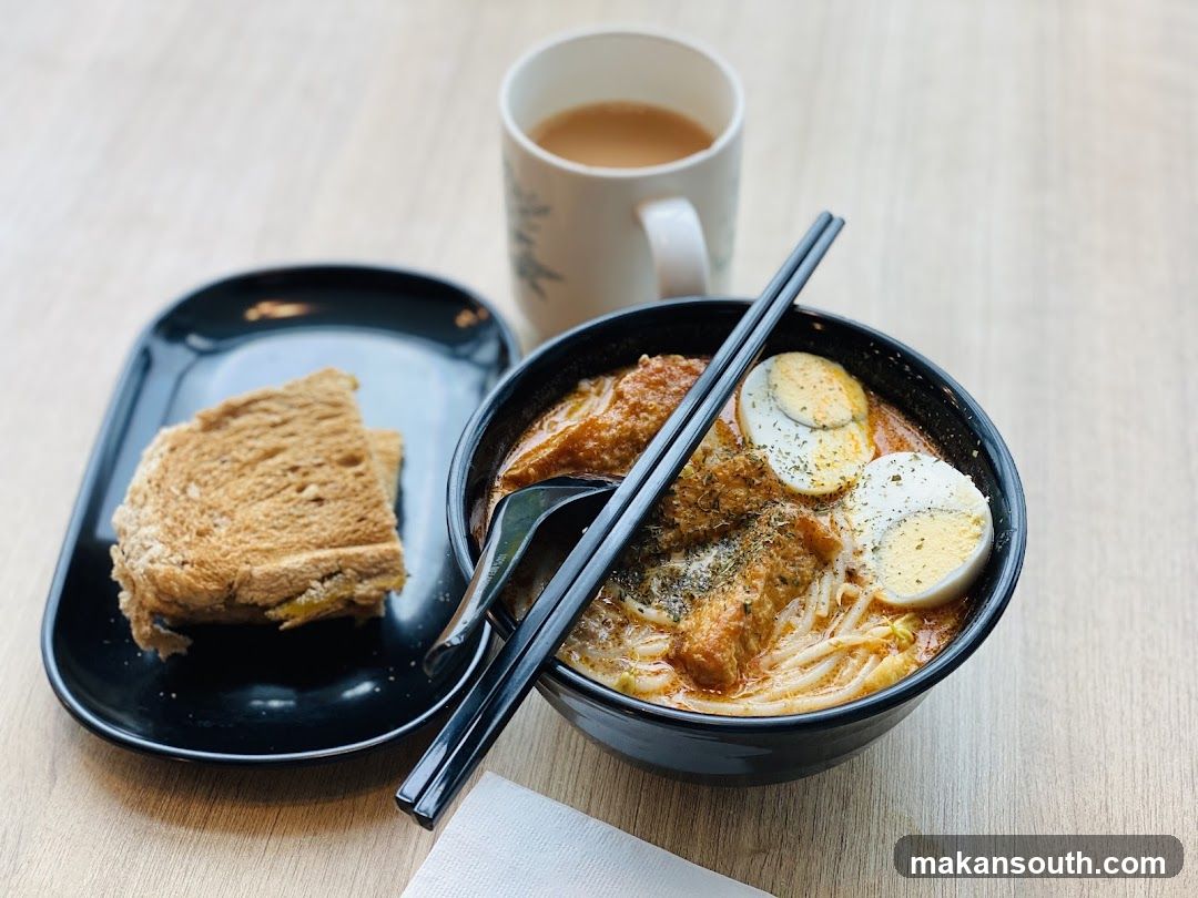 Ramen and Toast Meal
