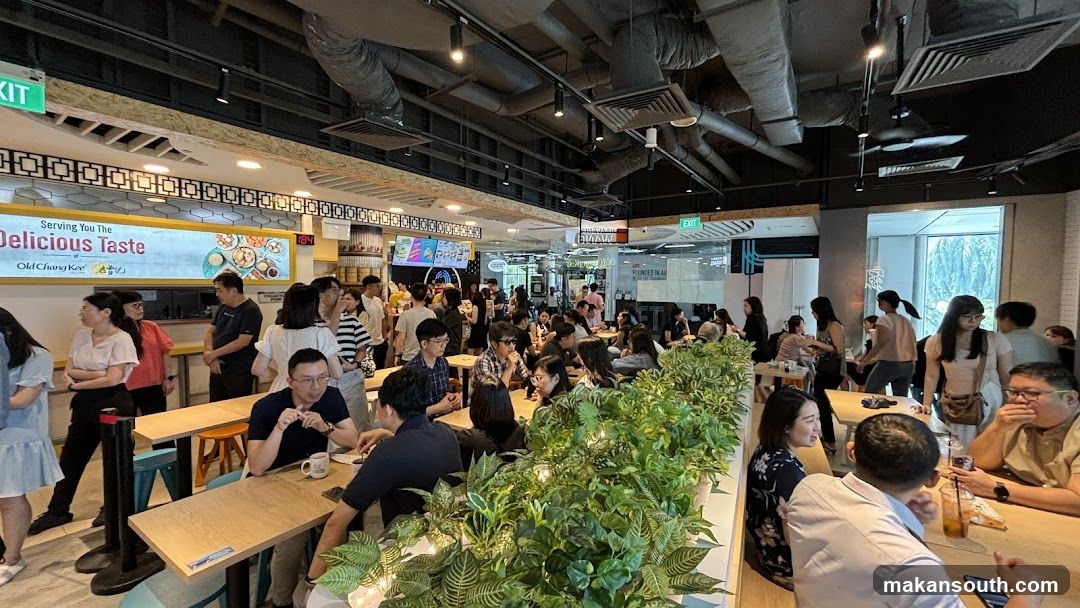 Crowded Food Court Interior