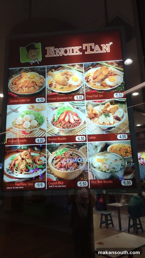 Encik Tan Menu Board