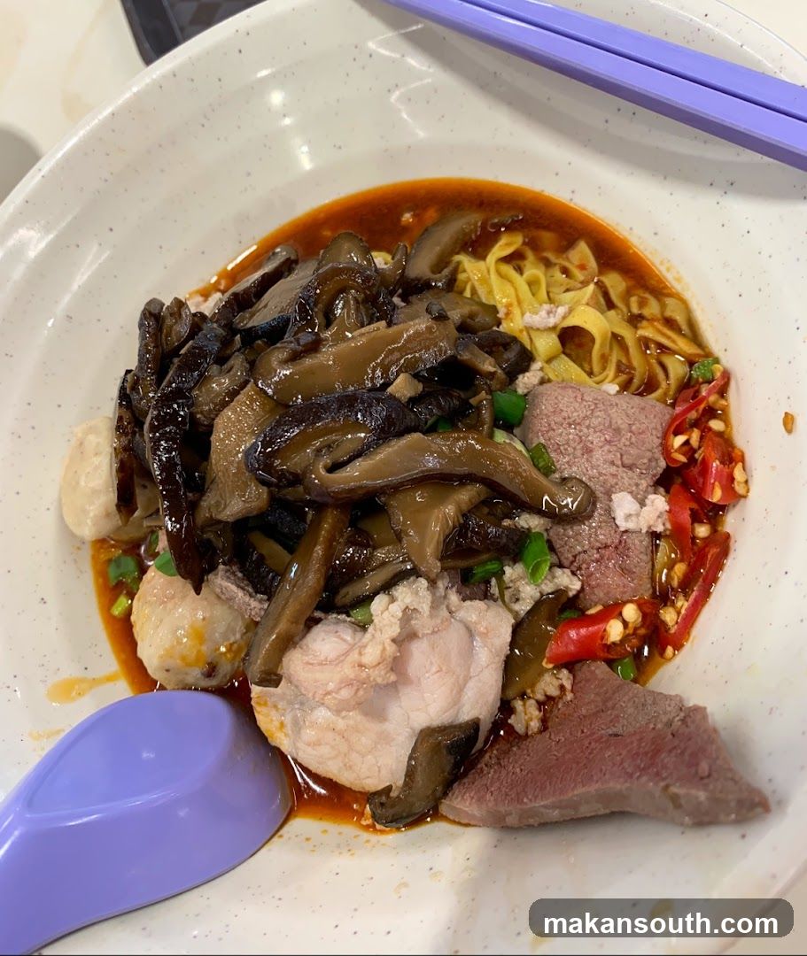 Bowl of Noodles with Toppings