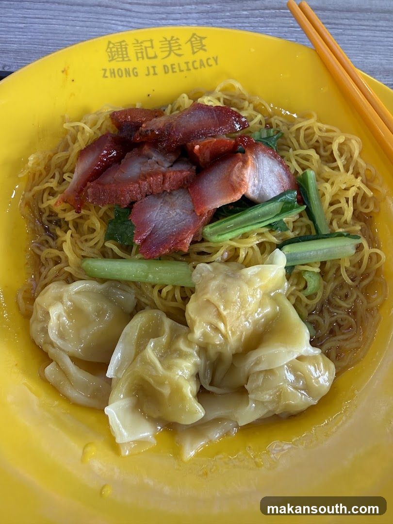 Noodle Dish with Roast Meat and Dumplings