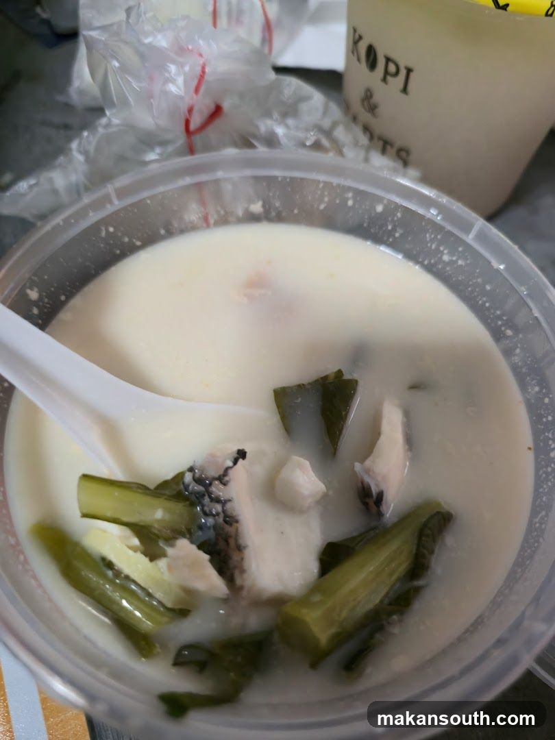Soup Bowl with Vegetables and Fish