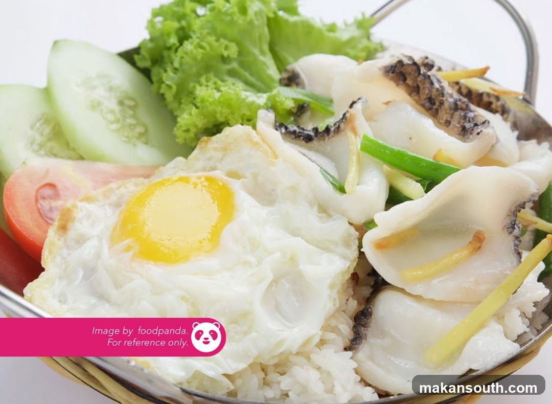 Fried Egg and Fish Rice Bowl