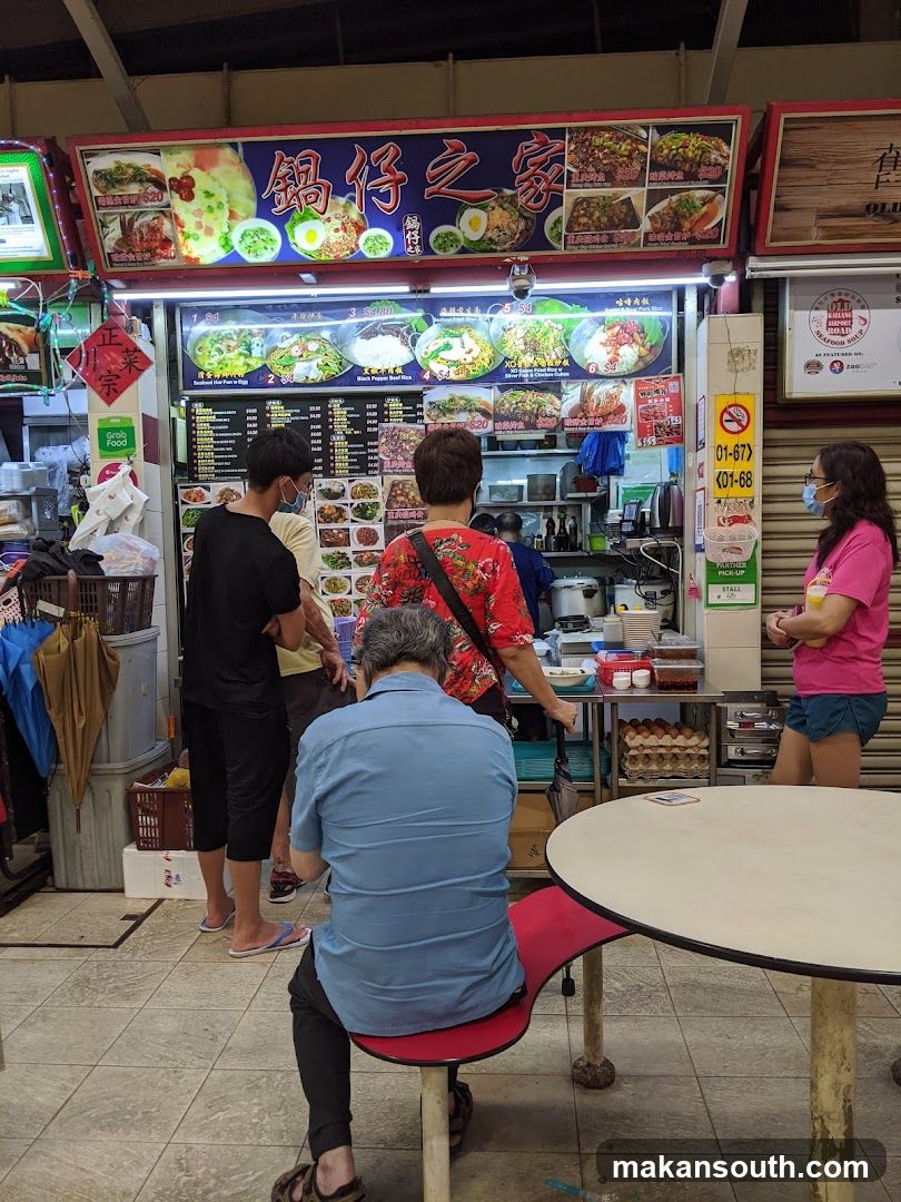 Food Stall Interior Scene