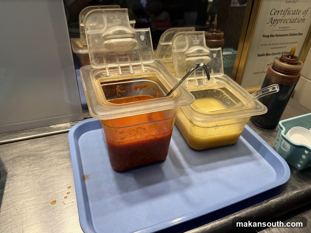 Condiment Containers at Restaurant Counter