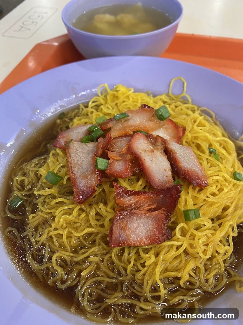 Noodle Dish with Pork and Soup