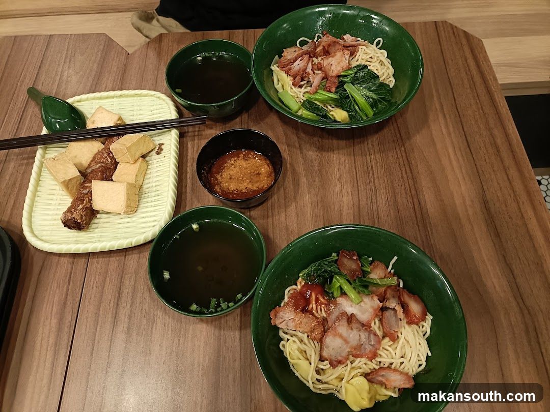 Noodle Meal with Tofu and Broth