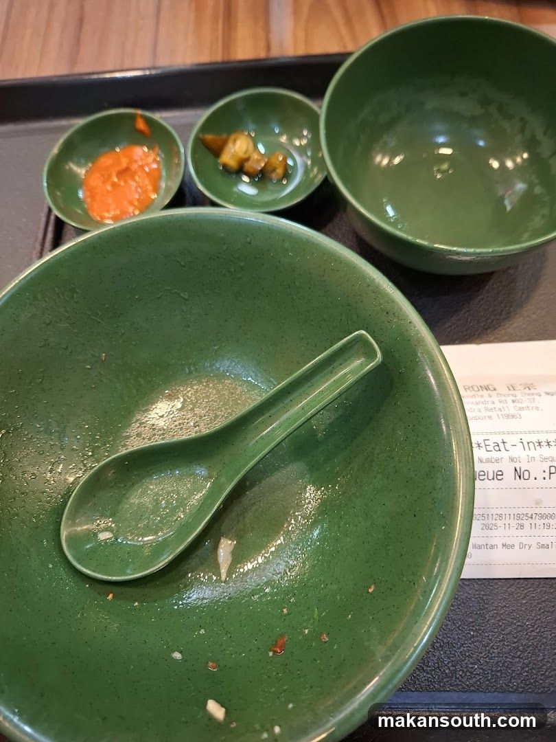 Empty Green Bowls and Condiments