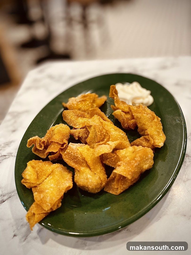 Fried Dough Crisps with Dip